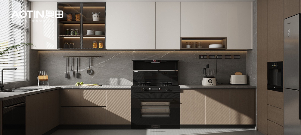 意式极简厨房｜黑色系厨电，解锁干净治愈的厨居美学
